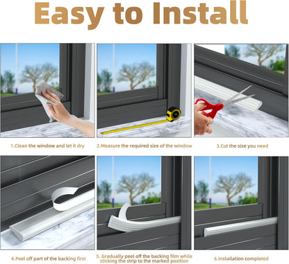 Holikin Wedge Weather Stripping Door Seal – Home Office Window Gap Filler, Reducing Distractions and HVAC Noise for Focused Work