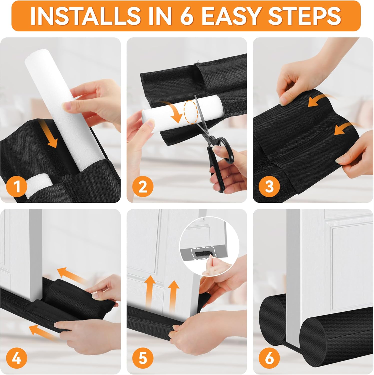 Holikme Under Door Draft Stopper – Clean-Line Door Seal for Uncluttered, Intentional Homes