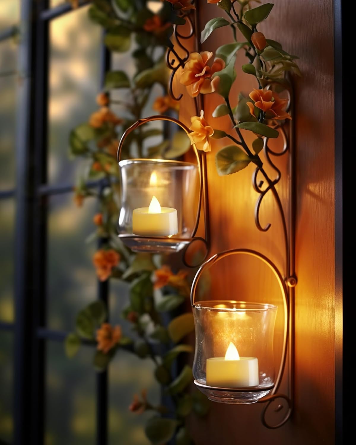 Homemory Ivory and White LED Votive Candles with Remote – Modern Tabletop Decor for Bookshelves, Sconces, and Fireplace Mantels
