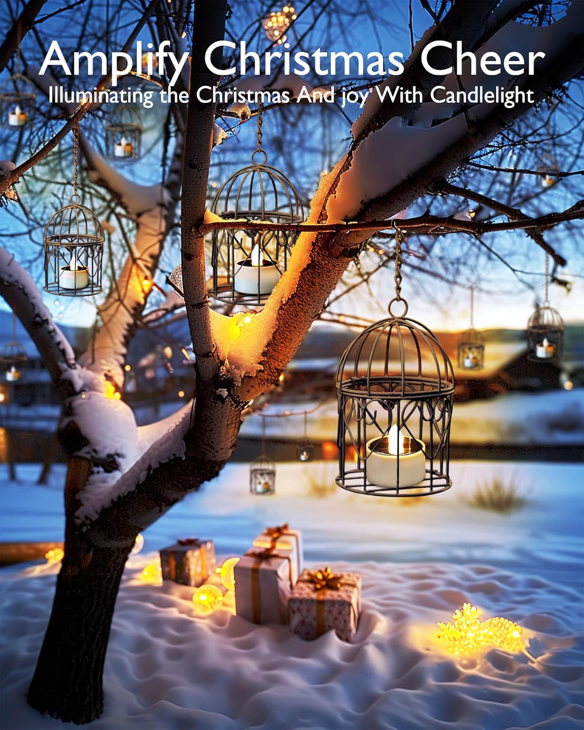 Homemory Realistic Flame Effect Solar Candles – Designer LED Tealights for Mason Jar Centerpieces, Fireplace Mantels, and Indoor Lanterns