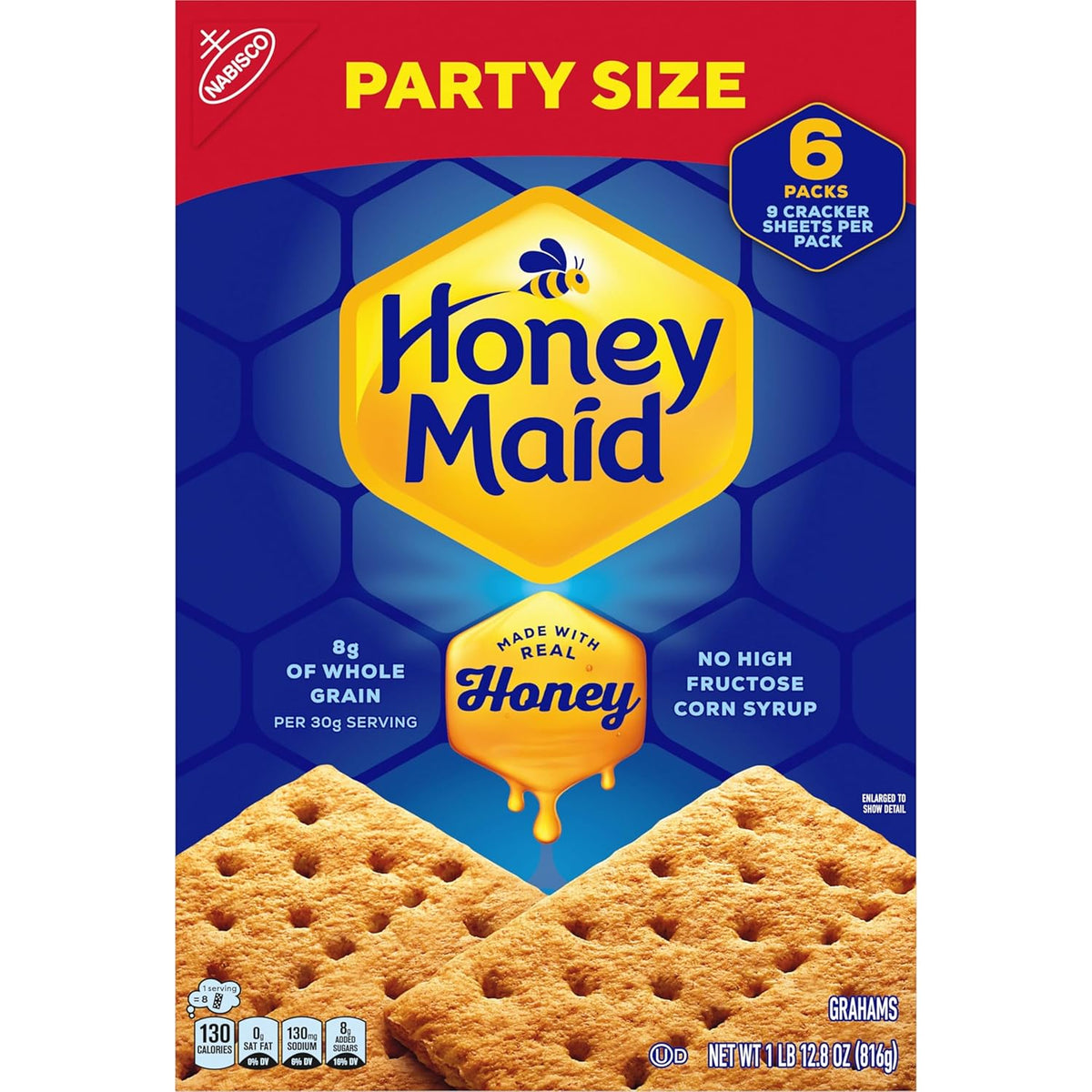 HONEY MAID Graham Crackers – Rooftop Cookout S'mores Squares, Portable Snack