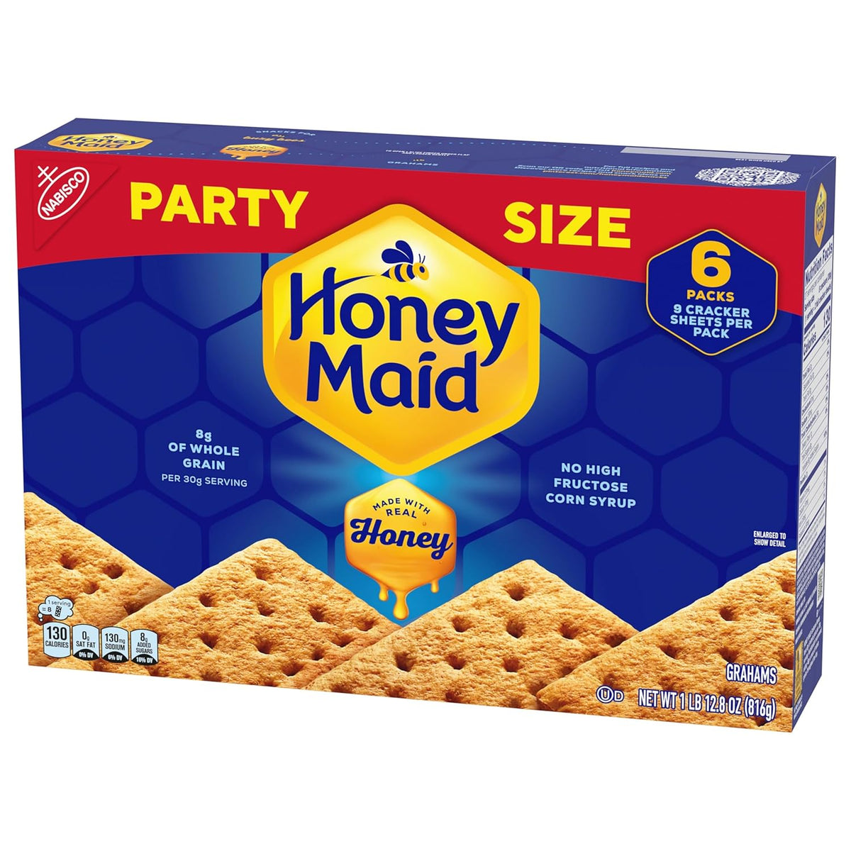 HONEY MAID Graham Crackers – Rooftop Cookout S'mores Squares, Portable Snack