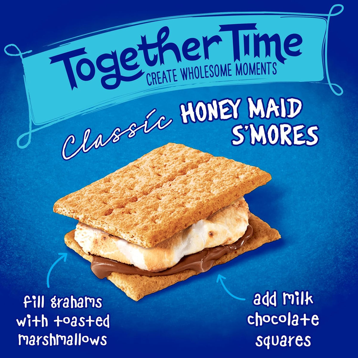 HONEY MAID Graham Crackers – Rooftop Cookout S'mores Squares, Portable Snack