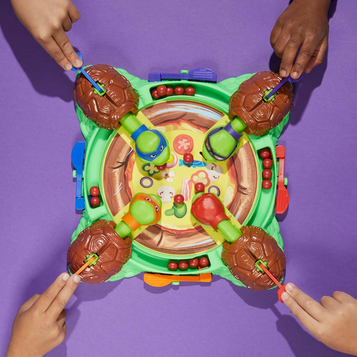 Hungry Hungry Hippos: Teenage Mutant Ninja Turtles Edition – Mindful 10-Minute Wind-Down Game for Bedtime Routine, Ages 4 and Up