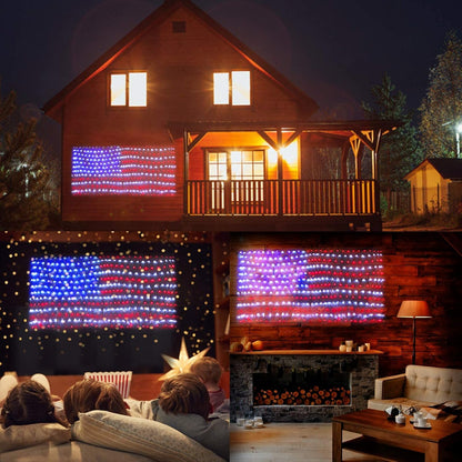 HYH 420 LED US Flag Light – Meaningful Housewarming and Birthday Gift for Patriotic Dads, Grandpas, and Husbands