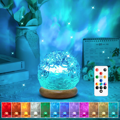 HYTIB Crystal Ball Night Light – Safe Flicker-Free Sleep Lamp for Kids Bedroom and Nursery, 1-Hour Auto Timer