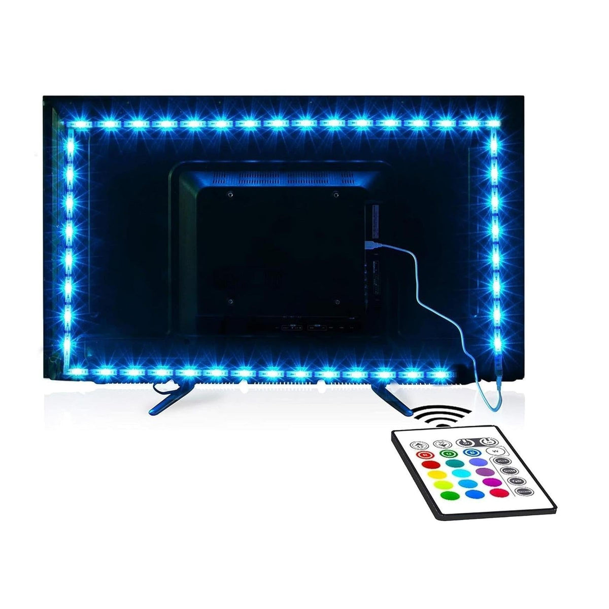 icrgb single-line multi-color led strip delivering more vibrant, dynamic backlighting than standard rgb strips