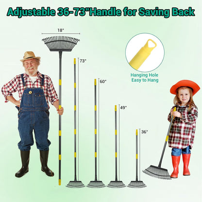 included 32-gallon reusable leaf bag made of tear-resistant, waterproof woven polypropylene
