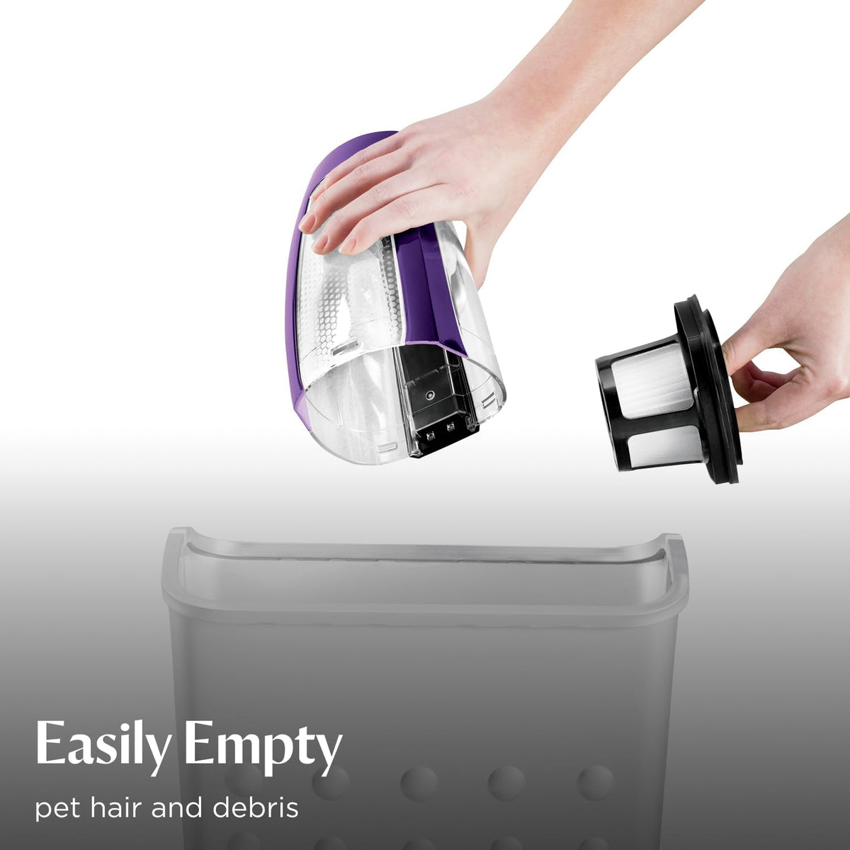 included attachments: upholstery tool, crevice tool, and motorized brush