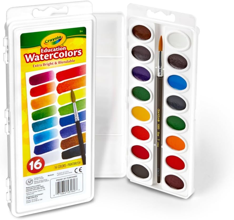 includes 1 paint brush so kids can begin painting right out of the package