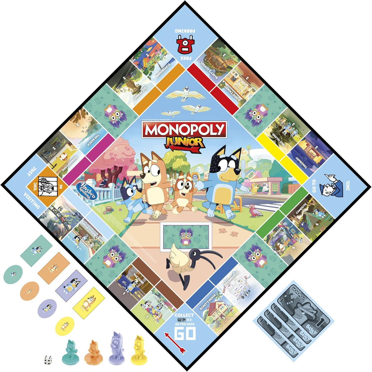 includes 20 chattermax cards, 4 who's your token? character cards, and 48 sold signs