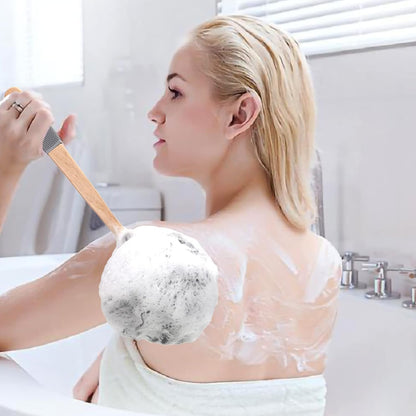 includes a matching color hand-held bath sponge in the package