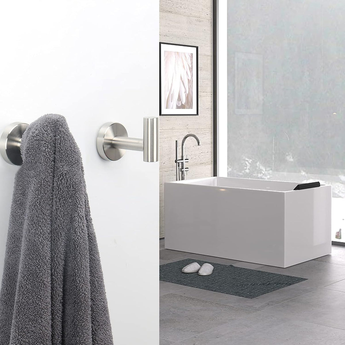 includes all stainless steel screws, anchors, and installation manual
