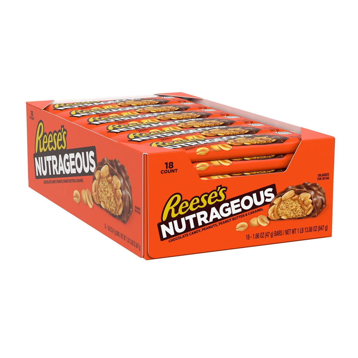 individually foil-wrapped bars in a single corrugated box for grab-and-go distribution
