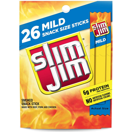 individually wrapped 0.28 oz sticks in a 26-count box (with bulk variants up to 120 count and 44 oz tubs)