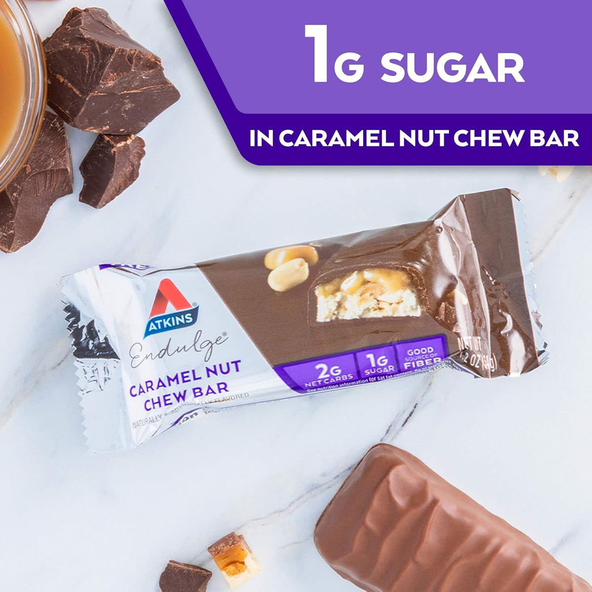 individually wrapped 1.2oz bars in resealable 5ct cartons