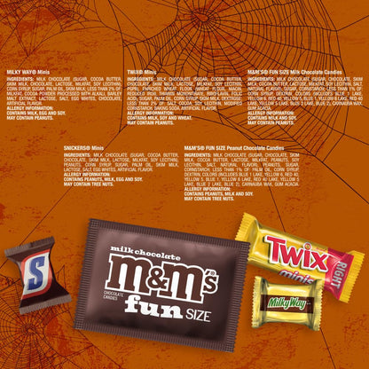 individually wrapped fun-size and mini bar portions for easy sharing