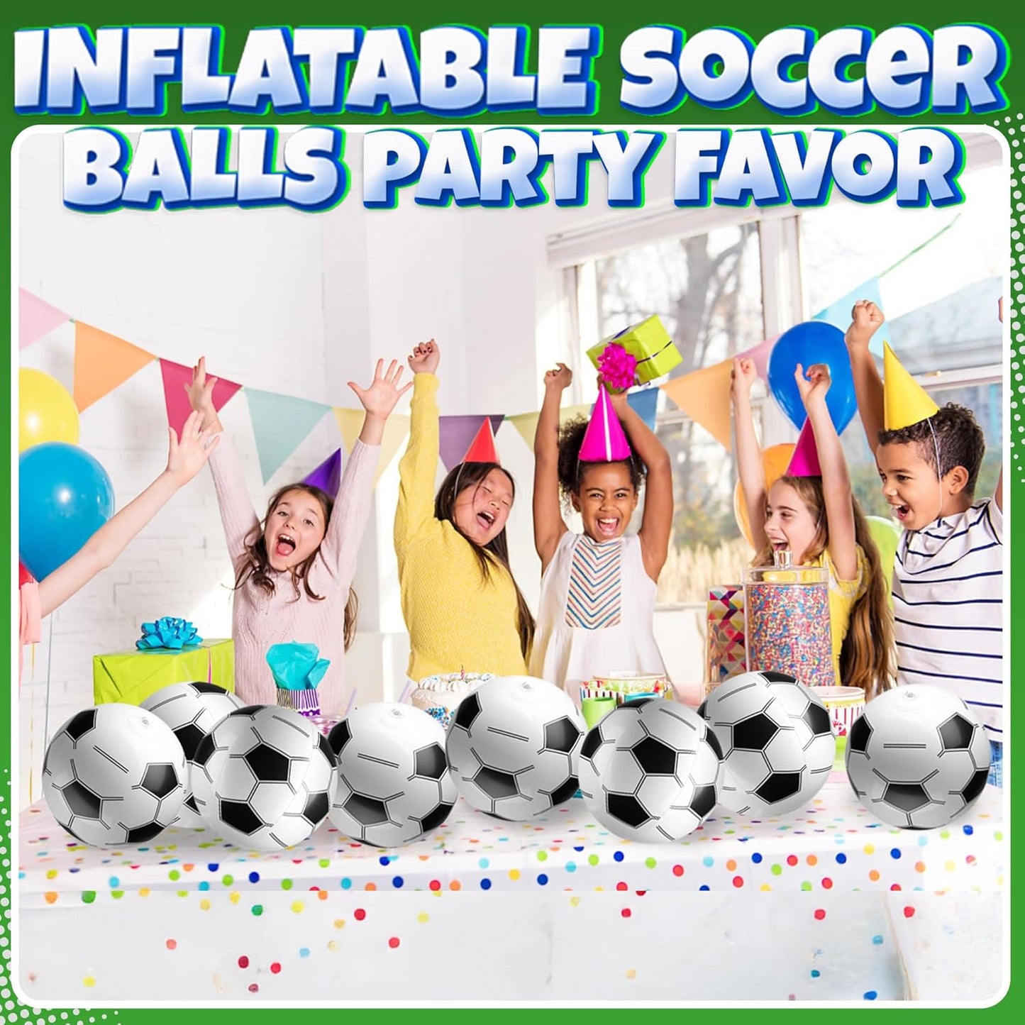 individually wrapped lightweight balls for easy party distribution
