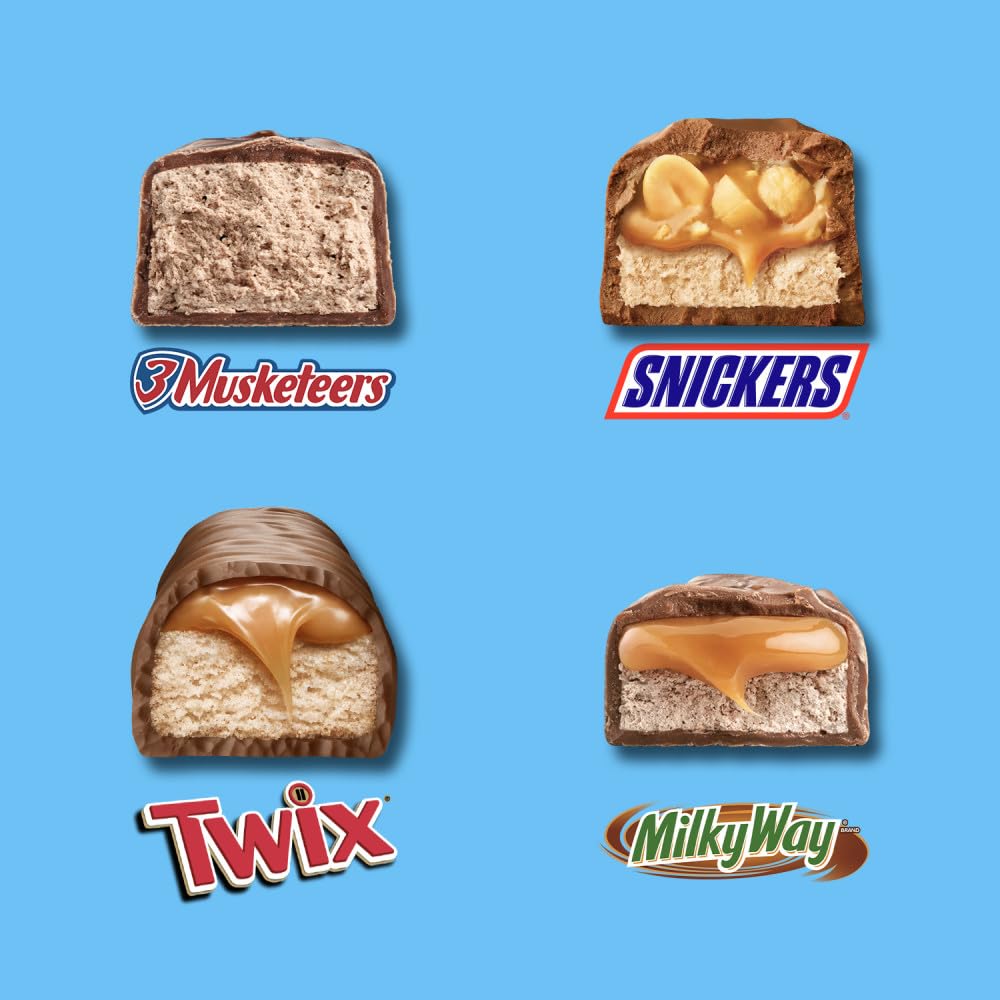 individually wrapped mini chocolate bars for grab-and-go sharing