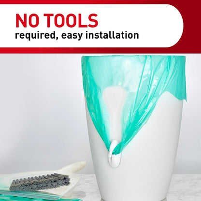 indoor-rated white hooks and strips that blend discreetly with most wall colors