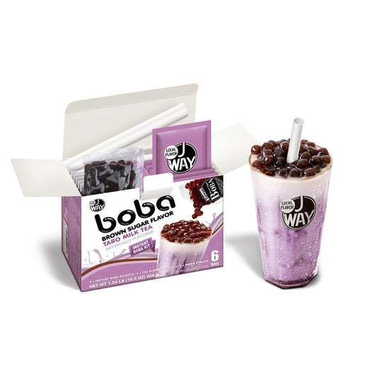 instant brown sugar tapioca pearls in a microwaveable pouch (ready in under 60 seconds)