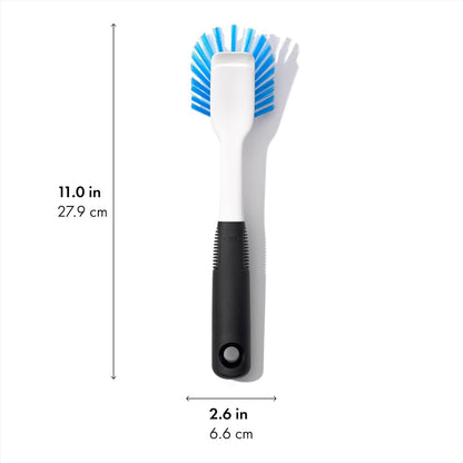 integrated built-in scraper on the handle for lifting stubborn stuck-on food