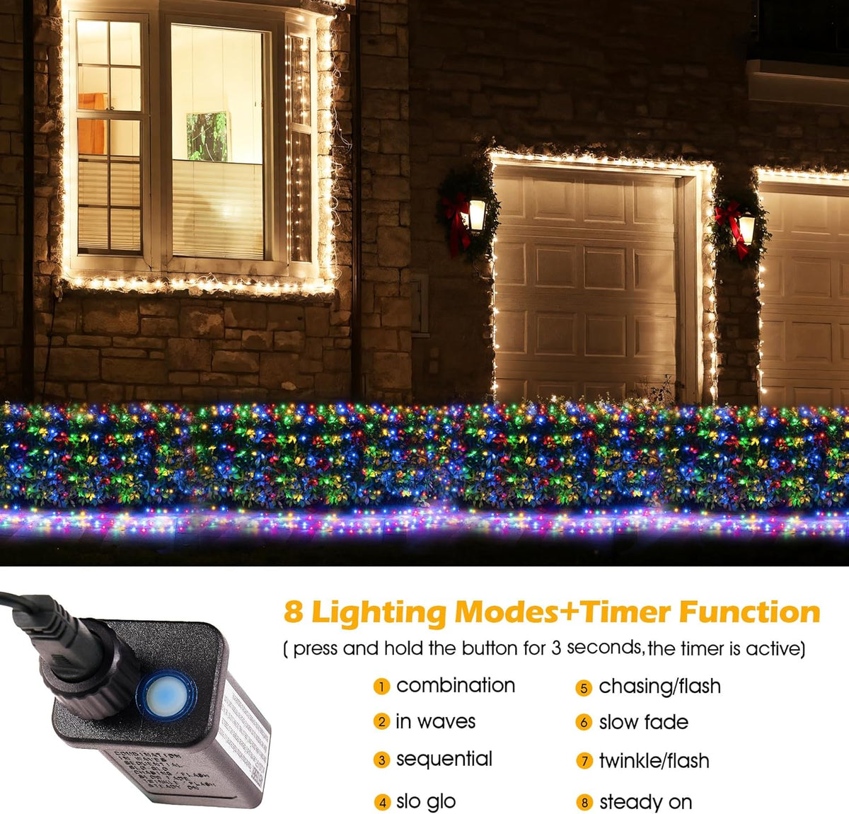 ipx4-rated waterproof construction for year-round outdoor use