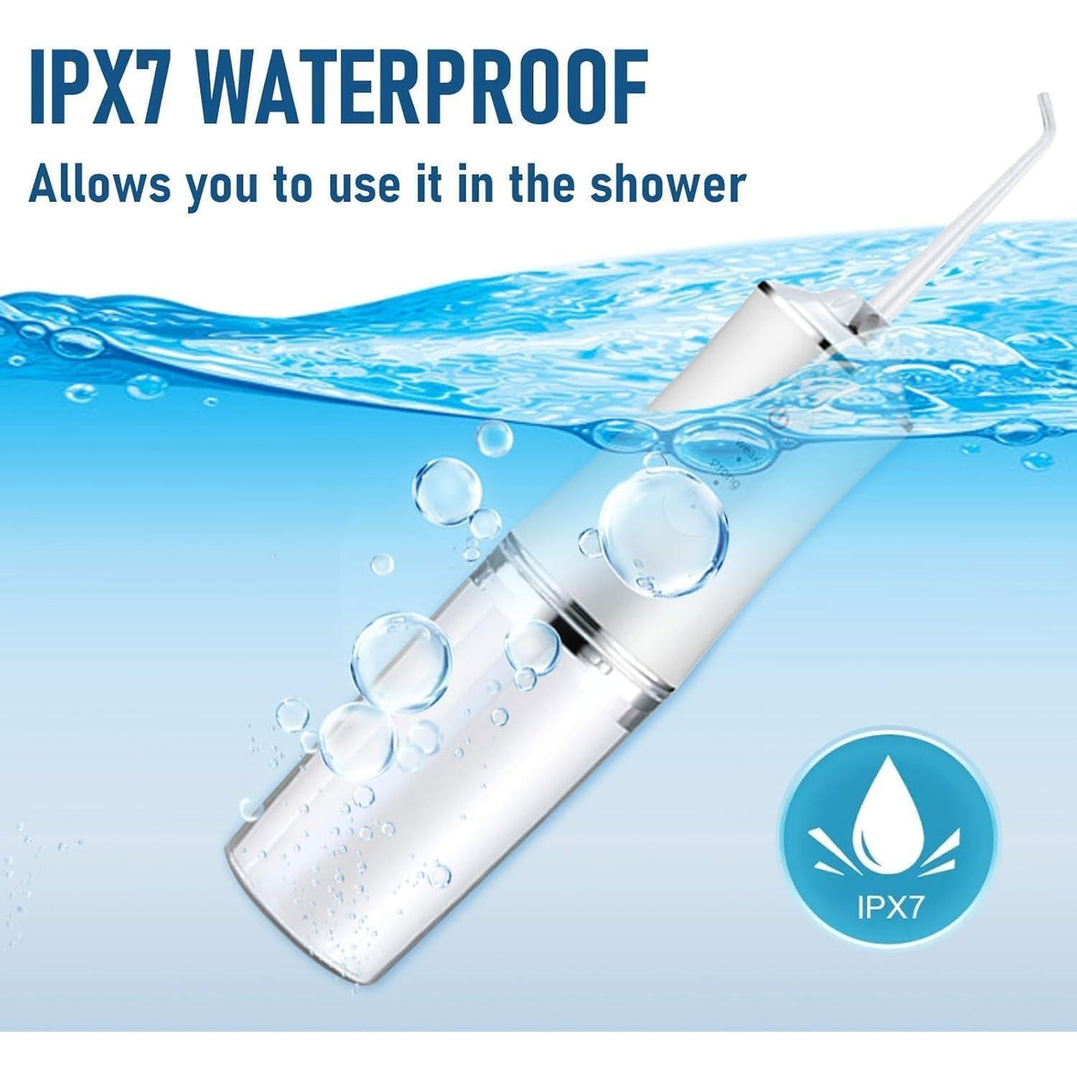 ipx7 fully waterproof housing for shower and sink use