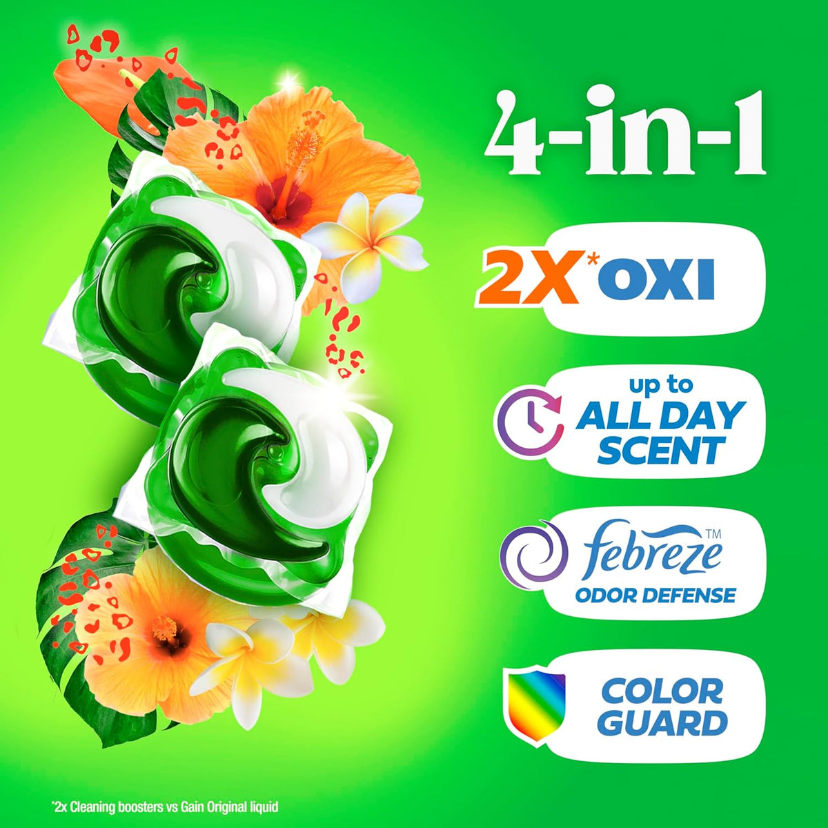 island fresh fragrance blending tropical fruits and blooming florals (and sunshine/fresh 112-count variant for bulk buyers)