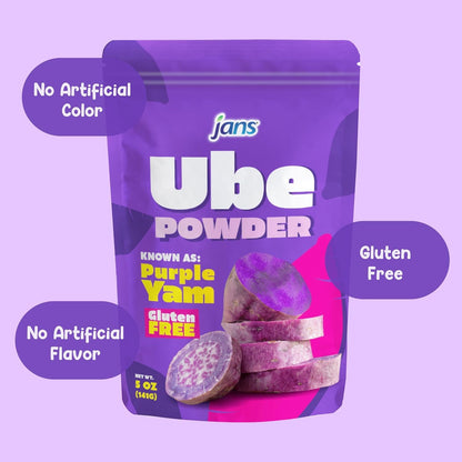 Jans Ube Powder for Baking, 5 oz | Family-Safe Natural Colorant for Kid-Friendly Desserts