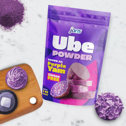 Jans Ube Powder for Baking, 5 oz | Family-Safe Natural Colorant for Kid-Friendly Desserts