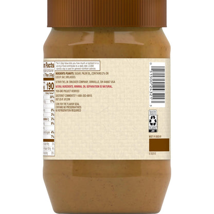 Jif Natural Creamy Peanut Butter Spread – Thoughtful Pantry Gift for College Students, 40 oz