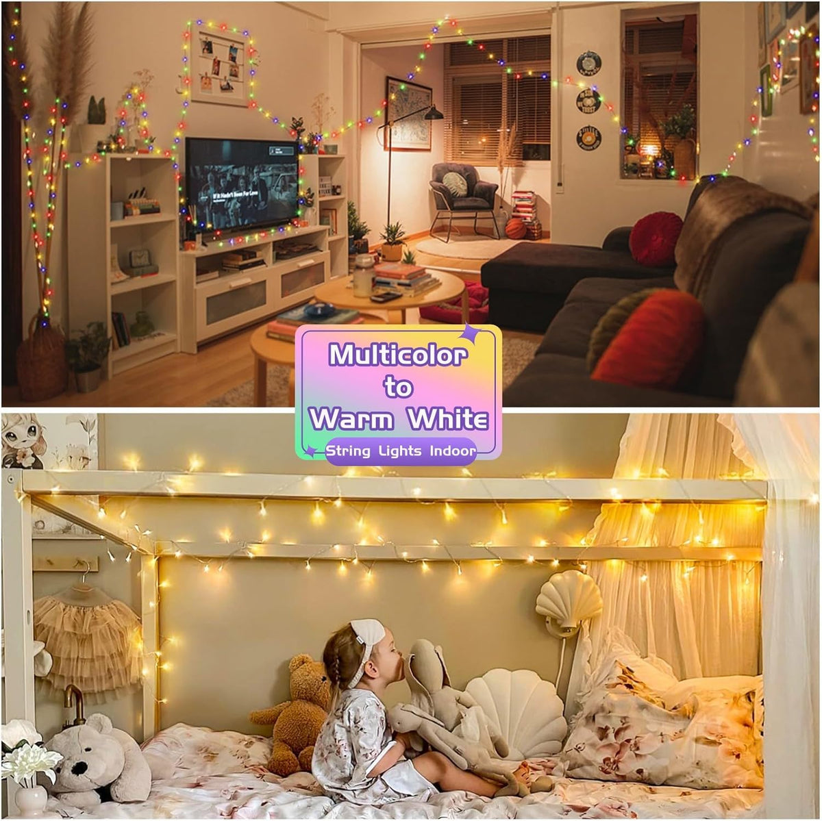 JMEXSUSS 200 LED Fairy Lights with Remote – Cozy Holiday Gift for Women, Teens, and New Homeowners