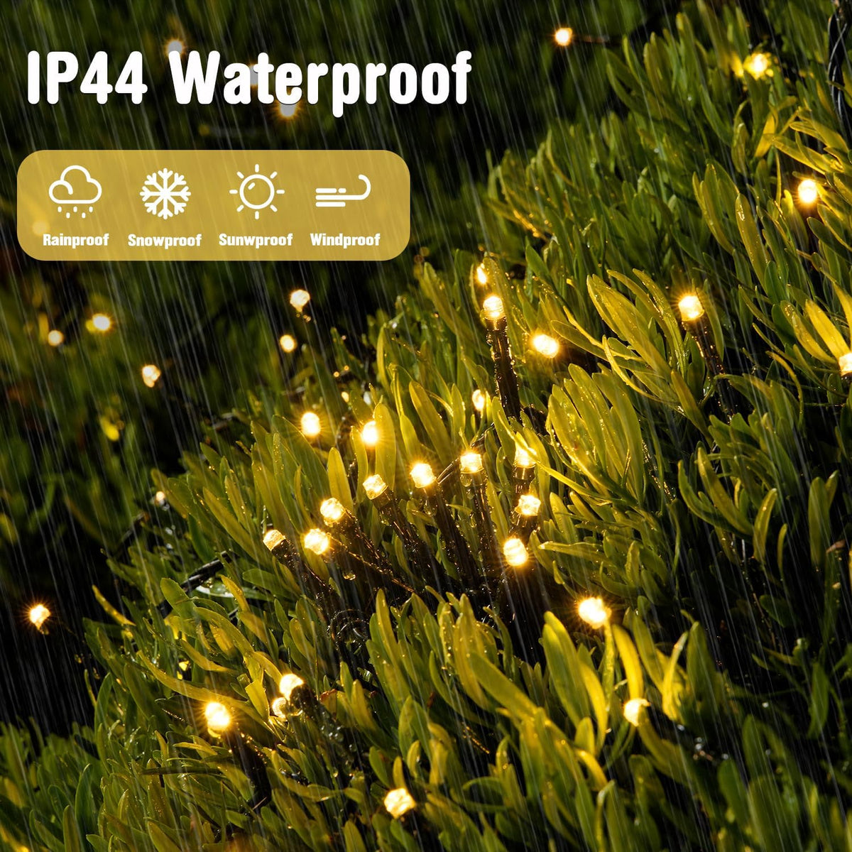 JMEXSUSS Twinkle Fairy Lights – Living Room Ambiance Upgrade, Warm White Dimmable String Lights with 8 Modes
