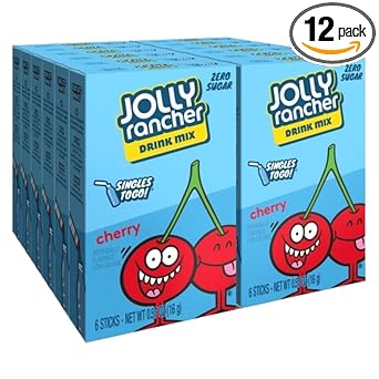 Jolly Rancher Watermelon Flavored Water Packets for Kid-Friendly Lunchbox Treats, Aspartame Sweetened, 72 Single-Serves