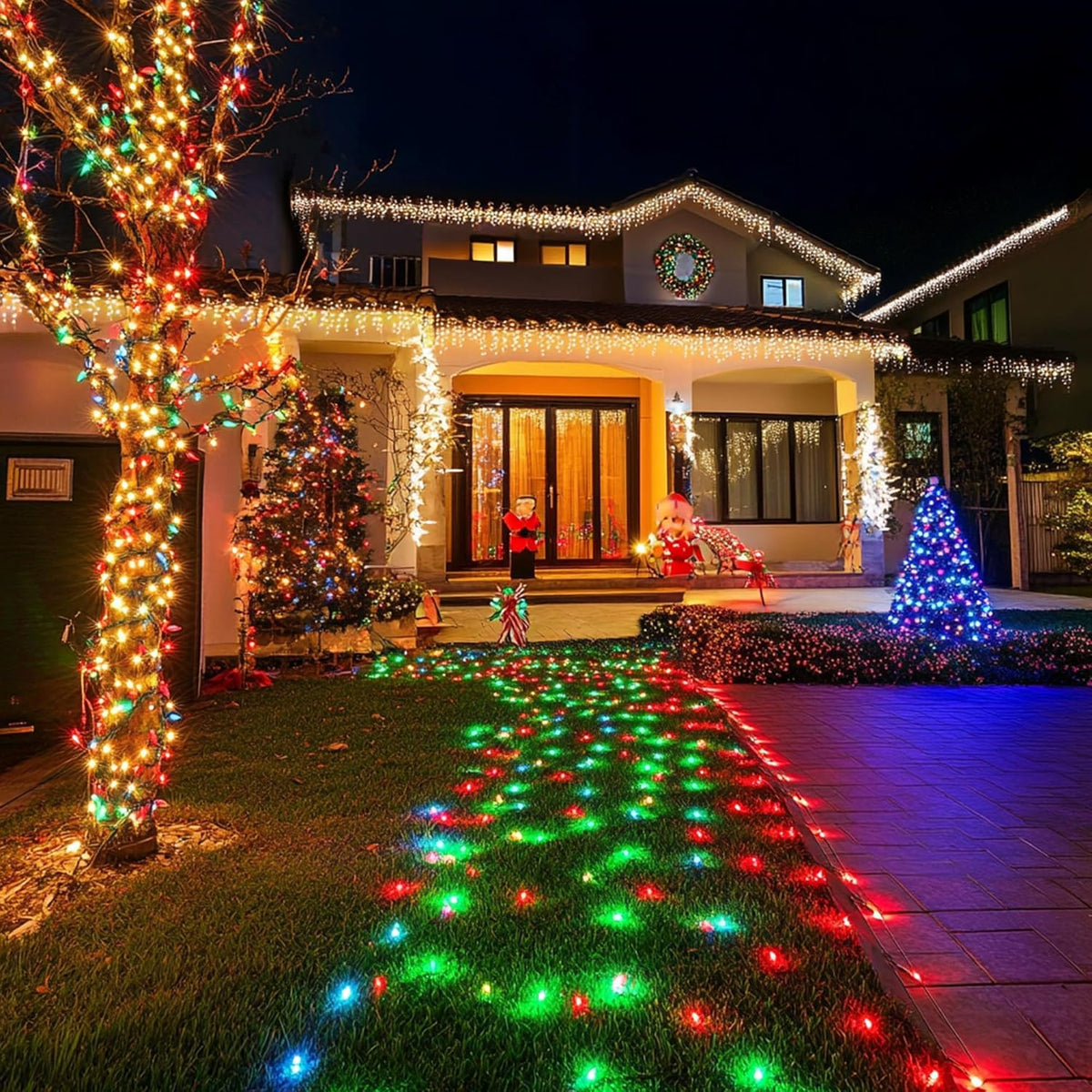 Joomer LED Christmas Lights – Connectable Garden and Pergola String Lights, Weatherproof Outdoor Christmas Decor