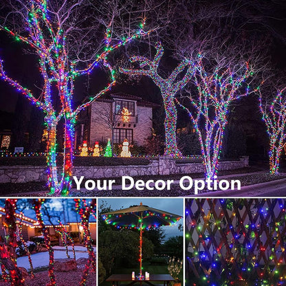 Joomer Solar Christmas Lights – Smokeless and Fire-Free String Lights for Backyard Play Areas and Pet Runs with Auto On/Off
