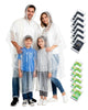 Kids Clear 6pcs + Adults Clear 6pcs - One Size