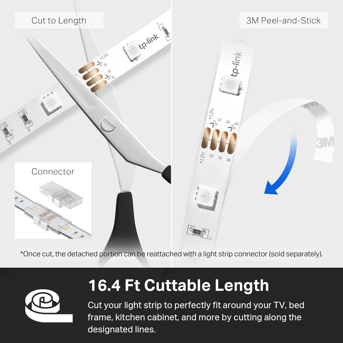 Kasa Smart LED Light Strip – Birthday Gift for Her, Cozy Bedroom Mood Light with 16 Million Colors