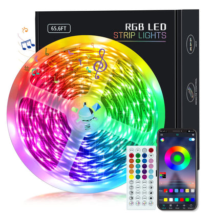 KEELIXIN LED Lights Music Sync RGB LED Strip Lights with APP &amp;amp; Remote Control