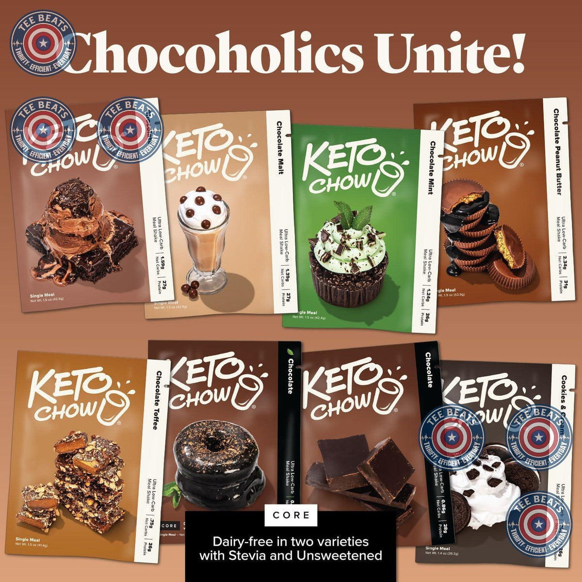 Keto Chow Banana Pudding Meal Replacement – Simple One Scoop Keto Nutrition for Uncluttered Counters