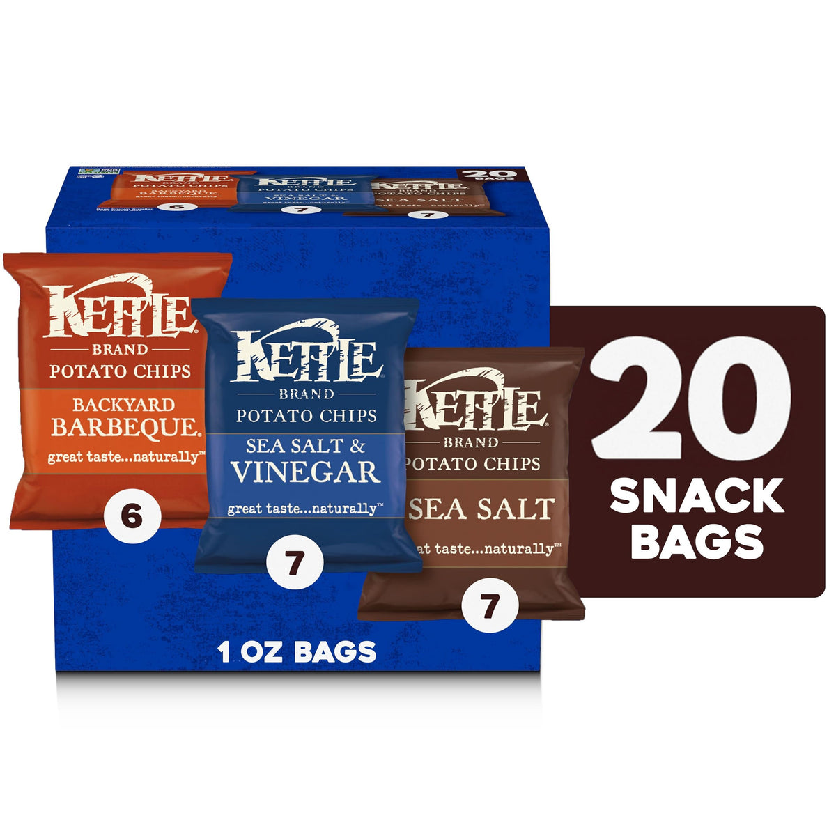 kettle-cooked, skins-on batch process for thicker, crunchier chips