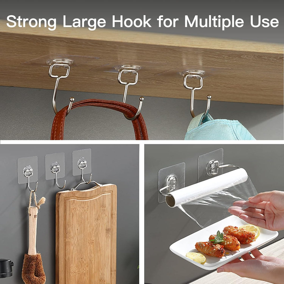 Kid-Friendly Wall Hooks – Nursery and Playroom Hangers, No-Drill Removable Adhesive Hooks