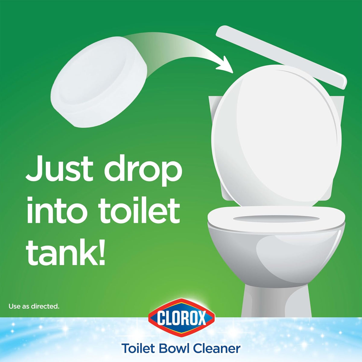 kills 99.9% of bacteria and sanitizes bowl water in 5 minutes