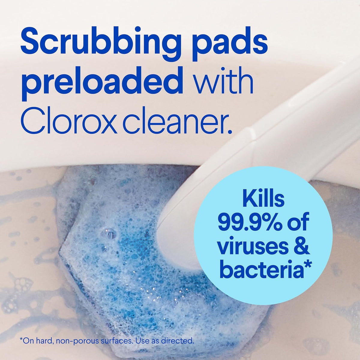 kills 99.9% of germs during toilet bowl cleaning