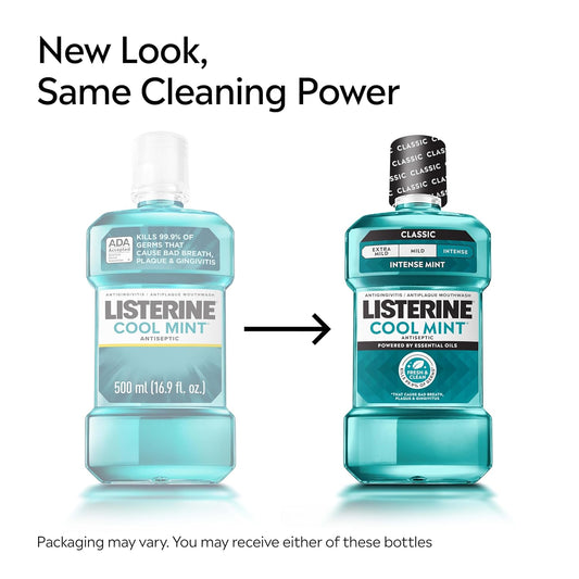 kills 99.9% of germs that cause bad breath, plaque, and gingivitis
