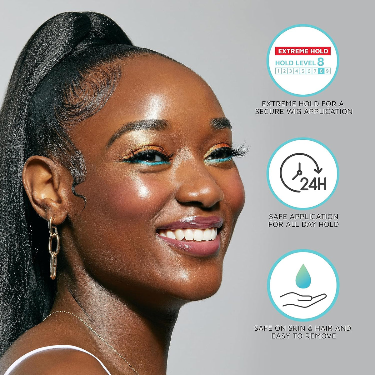 KISS Colors & Care Lace Bond Adhesive Spray – Skin-Safe Wig Bond for Sensitive Scalps and Edges