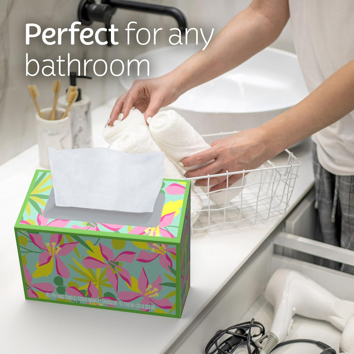 Kleenex Disposable Paper Hand Towels as a Housewarming Gift, 6-Box Decorative Set
