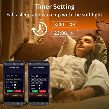 KSIPZE 100ft LED Strip Lights Birthday Gift for Her, RGB Music Sync Bedroom Lighting with App Control for Teens and Women