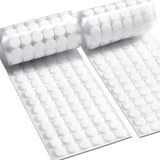 JUMINIZ Reusable Hook and Loop Dots for Office and Study, White Self Adhesive Circles for Cable Management and Workspaces